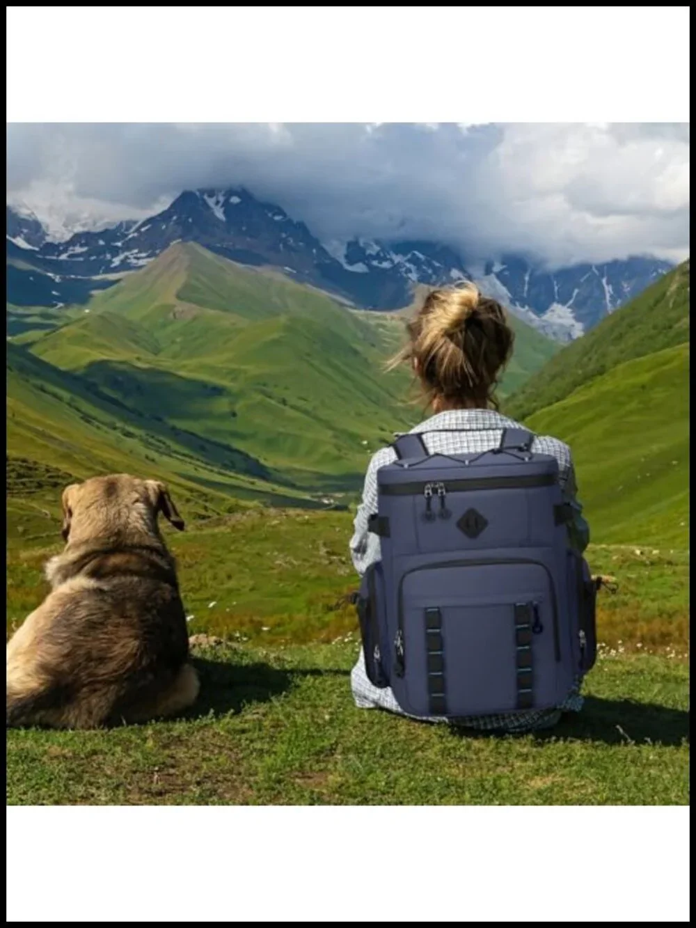 Large 60 Can Insulated Waterproof Leakproof Cooler Backpack with Bottle Opener